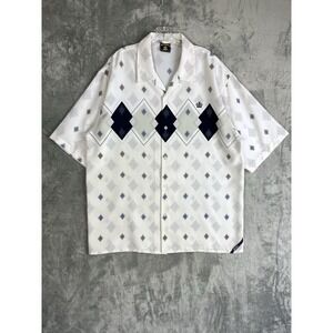 Y2K Style South Pole‎ Loop Collar Hawaiian Shirt XL Baggy Hip Hop Allover Print